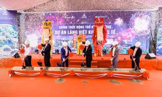 Việt Anh JSC động thổ xây khu biệt thự dự án Làng Việt kiều quốc tế ở Hải Phòng