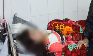 Chị T. đang điều trị tại bệnh viện 