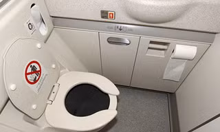 Trong một cuộc khảo sát của Lastminute.com năm 2014, hơn 10% người Anh thừa nhận họ sex trên toilet máy bay. Ảnh: Alamy.