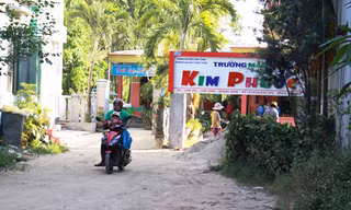 Trường Mầm non Kim Phước nơi xảy ra vụ tai nạn làm cháu bé 18 tháng tuổi tử vong.