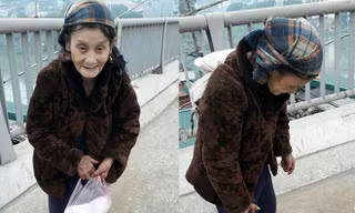 Ấm lòng chuyện cô gái mua tặng cụ bà nghèo đôi dép trong ngày giá lạnh