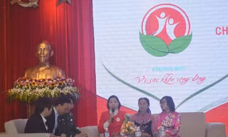 Các thành viên tham gia Chương trình giao lưu tại Hội nghị Tổng kết. Ảnh: Kiến Nghĩa