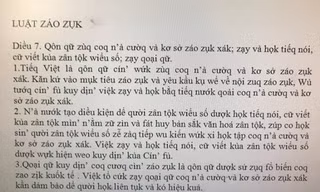  Đoạn văn bản sau khi Tiếng Việt được cải cách theo đề xuất của PGS.TS Bùi Hiền.