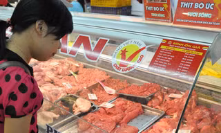 Thịt bò Úc đang chiếm lĩnh thị trường nội địa - Ảnh: Diệp Đức Minh 
