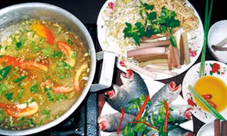 Lẩu cá rô, bông súng chữa yếu sinh lý