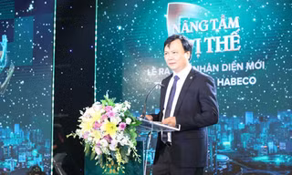 Ông Trần Đình Thanh, Chủ tịch HĐQT Habeco phát biểu tại buổi lễ