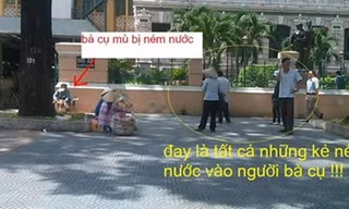 Xôn xao cụ bà mù bị ngược đãi giữa Sài Gòn
