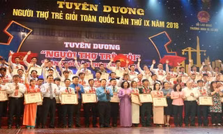 65 cá nhân xuất sắc nhất để trao tặng danh hiệu "Người thợ trẻ giỏi" toàn quốc năm 2018