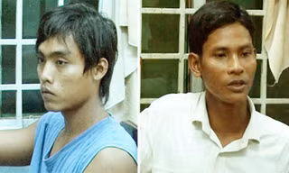 Hai đối tượng trong vụ án.