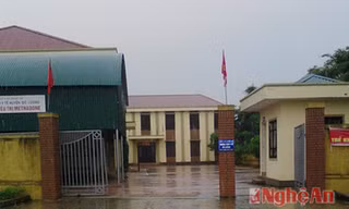 Trụ sở Trung tâm y tế dự phòng huyện Đô Lương nơi xảy ra vụ mất trộm