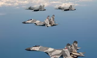  Tiêm kích Su-27/30 Indonesia tập trận.