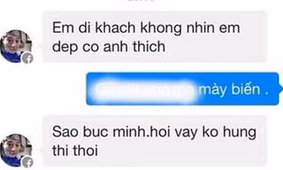 Dòng tin nhắn gạ gẫm gửi đến Hưng tối qua. 