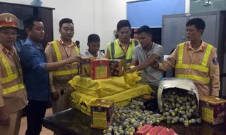 Tang vật bị cảnh sát thu giữ. Ảnh: Sơn Dương