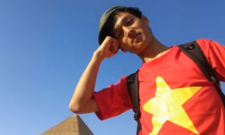 Nguyễn Duy Anh ở Ai Cập.