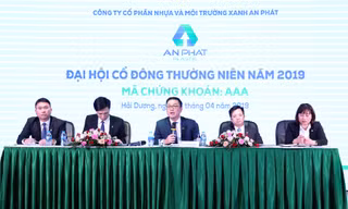 Đại hội cổ đông thường niên năm 2019, Công ty Cổ phần Nhựa và Môi trường Xanh An Phát (An Phát Plastic - AAA) ngày 16/4/2019.