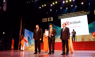 Seabank nhận giải thưởng sao vàng đất Việt và thương hiệu dẫn đầu VN