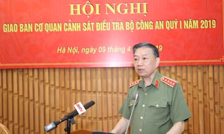 Bộ trưởng Tô Lâm phát biểu tại hội nghị.