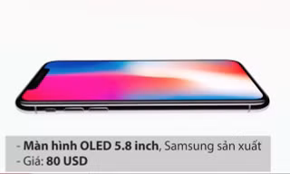 Sản xuất một chiếc iPhone X tốn bao nhiêu?