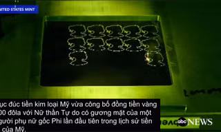 Mỹ công bố đồng xu 100 đôla bằng vàng ròng