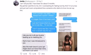 Nội dung tin nhắn giữa hai người được Shelby Johnson đăng trên Twitter.
