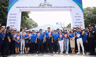 Mít tinh hưởng ứng Ngày Thế giới không thuốc lá 31/5