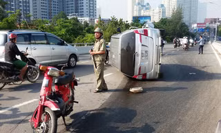 Hiện trường tai nạn.