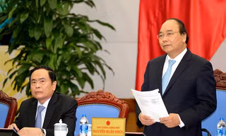 Thủ tướng Nguyễn Xuân Phúc phát biểu tại buổi làm việc. Ảnh: VGP/Quang Hiếu