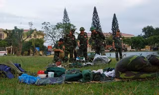 Bộ đội hóa học Việt Nam diễn tập chiến đấu