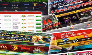 Một số trang web cá cược trực tuyến. 