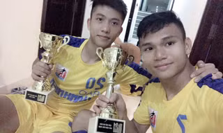 Hai cầu thủ Phạm Xuân Mạnh và Phan Văn Đức. Ảnh: Facebook nhân vật