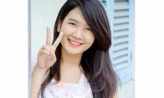 Chân dung cô gái đọc bức tâm thư gây sốt. 