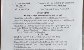 Bị xử phạt vì khám bệnh, cấp phát thuốc miễn phí