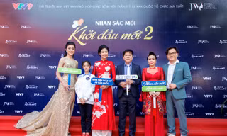 Hoa Hậu Ngoc Hân đồng hành cùng Nghệ sĩ Việt Hương và MC Đại Nghĩa trong chương trình Nhan sắc mới-Khởi đầu mới