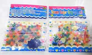 Hạt nhựa nở “Seven Color Crystal Ball”.