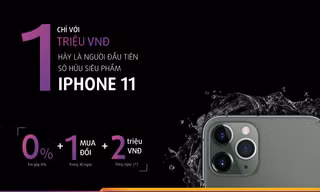 Giảm ngay 2 triệu đồng khi đặt mua Iphone 11 bằng thẻ tín dụng TBank