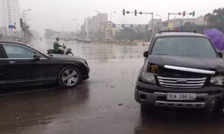 Hiện trường vụ tai nạn.