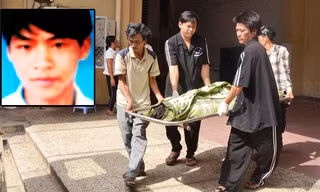 Thi thể nạn nhân và hung thủ (ảnh nhỏ)