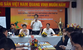 Lễ bốc thăm chia bảng Giải bóng đá Hà Nội mở rộng lần thứ 6 - Cúp HASMEA năm 2014.