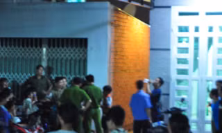 Công an dựng lại hiện trường vụ án