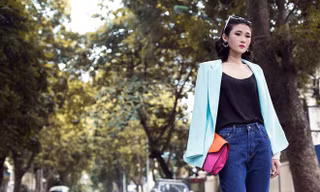 Kha Mỹ Vân chào thu với áo khoác sắc màu