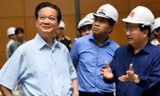 Thủ tướng Nguyễn Tấn Dũng kiểm tra công trình Nhà Quốc hội