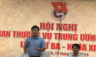 Bí thư thứ nhất T.Ư Đoàn Lê Quốc Phong yêu cầu, việc giáo dục lý tưởng, đạo đức phải luôn trong suy nghĩ của mỗi cán bộ Đoàn.