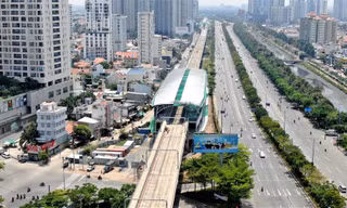 TP Thủ Đức đã cho khởi động lại các dự án xây dựng công trình - Ảnh: Duy Quang