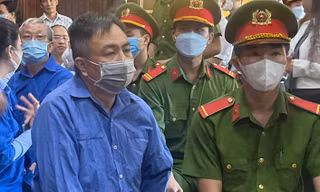 Bị cáo Nguyễn Minh Khải tại phiên tòa.
