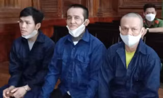 3 bị cáo tại phiên tòa.