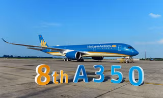 Cận cảnh chiếc siêu máy bay A350-900 thứ 8 của Vietnam Airlines