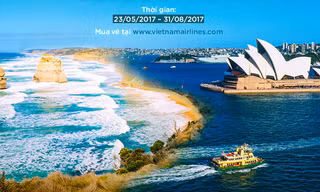 Vietnam Airlines bán vé khứ hồi đi Úc hơn 10 triệu đồng