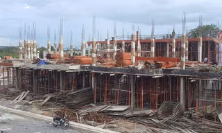 Dự án nhà phố hai sân vườn RositaGarden đang trong giai đoạn hoàn thành