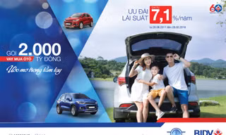 Sở hữu ôtô mơ ước với lãi suất ưu đãi từ BIDV
