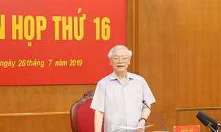 Tổng Bí thư, Chủ tịch nước Nguyễn Phú Trọng phát biểu tại phiên họp thứ 16 Ban chỉ đạo Trung ương về phòng, chống tham nhũng - Ảnh: TTXVN